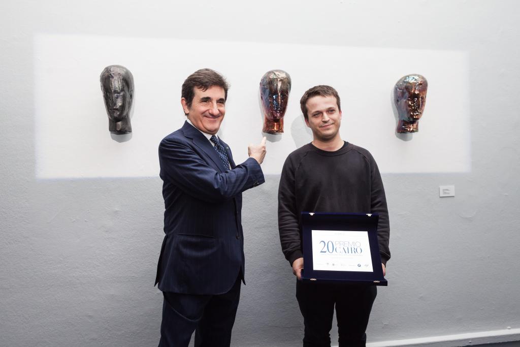 Il vincitore del 20° Premio Cairo Namsal Siedlecki con Urbano Cairo